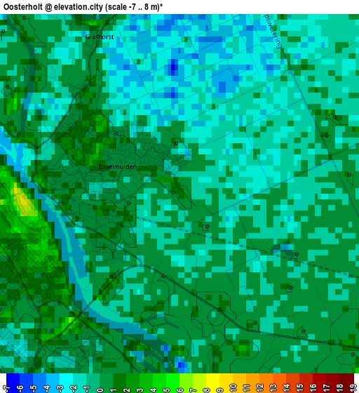 Oosterholt elevation map