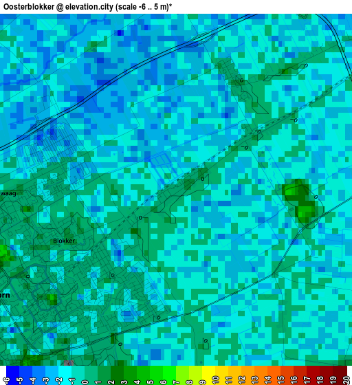 Oosterblokker elevation map