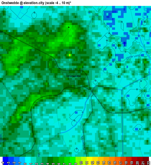 Onstwedde elevation map