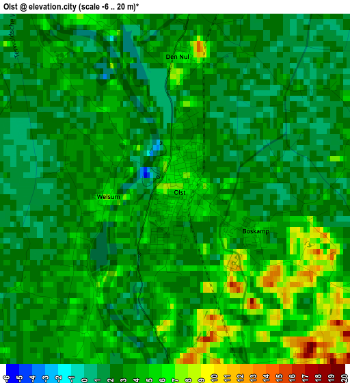 Olst elevation map