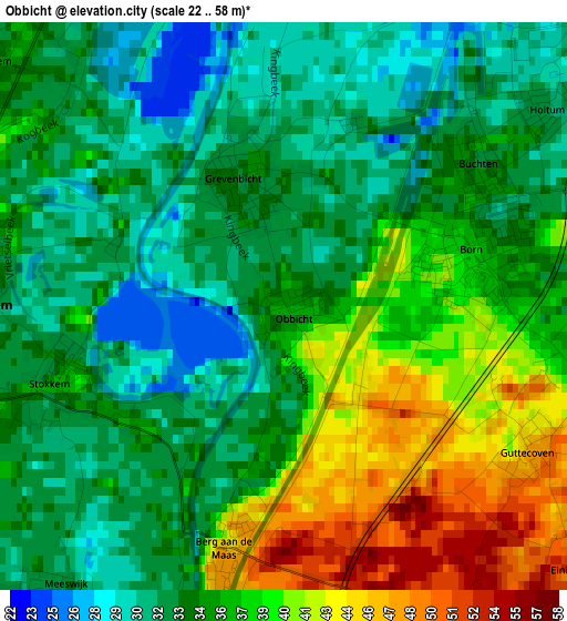 Obbicht elevation map