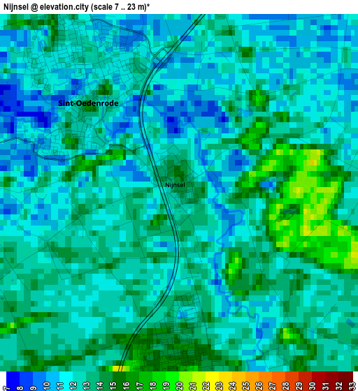 Nijnsel elevation map