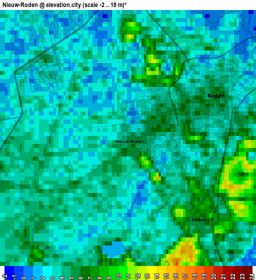 Nieuw-Roden elevation map