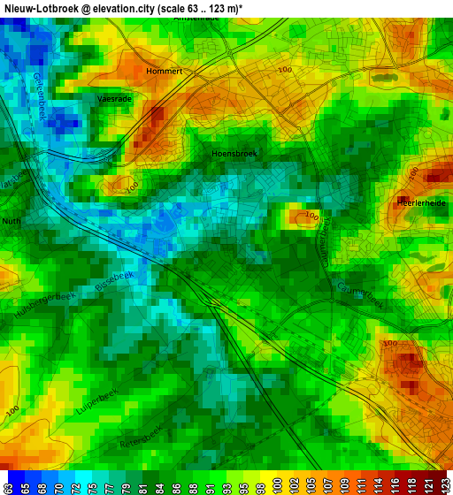 Nieuw-Lotbroek elevation map