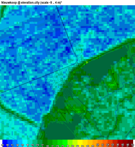 Nieuwkoop elevation map