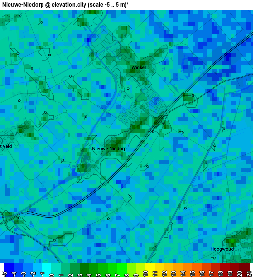 Nieuwe-Niedorp elevation map