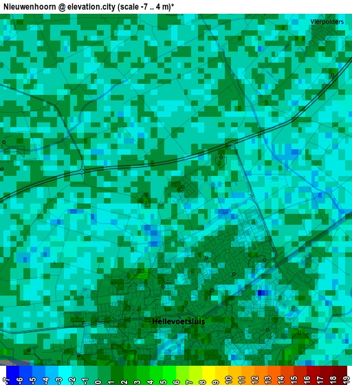 Nieuwenhoorn elevation map