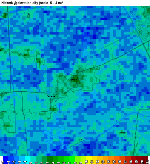 Niekerk elevation map