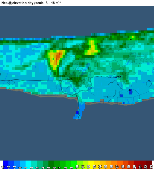 Nes elevation map