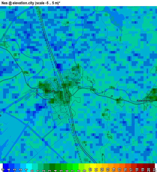 Nes elevation map