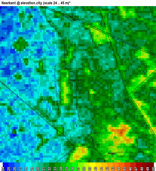 Neerkant elevation map