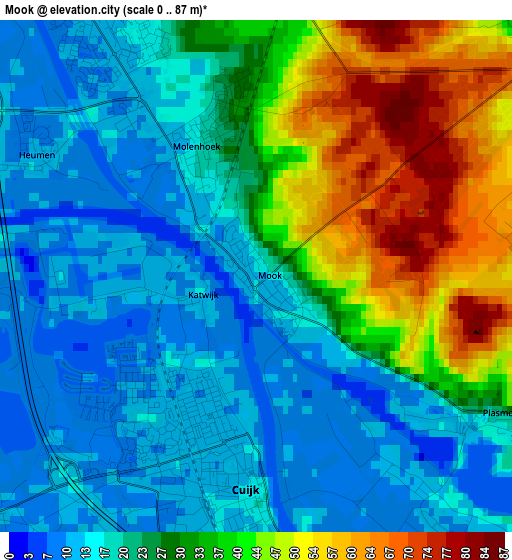 Mook elevation map