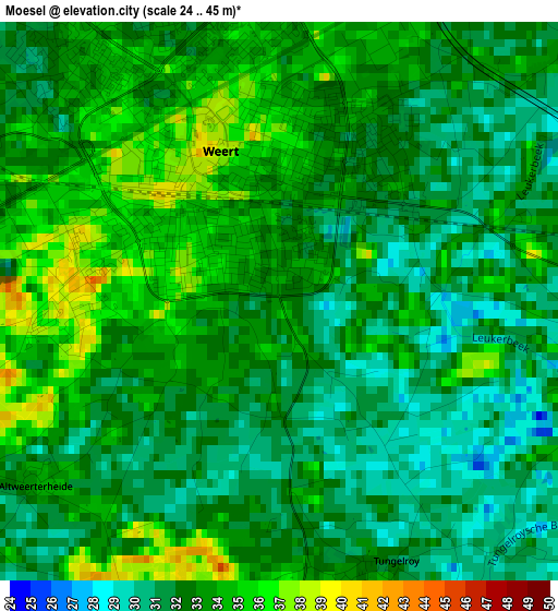 Moesel elevation map