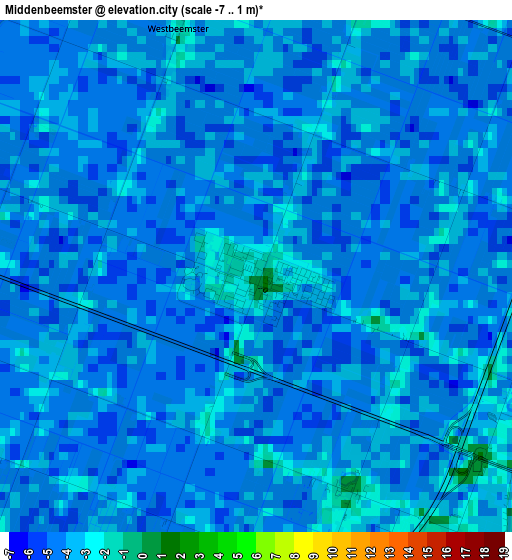 Middenbeemster elevation map