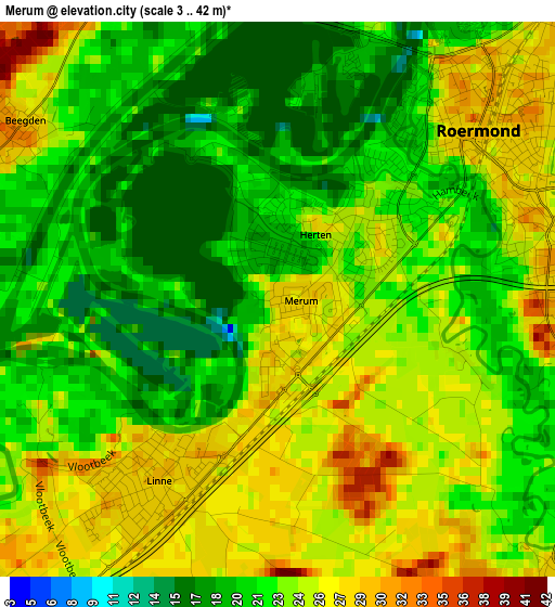 Merum elevation map