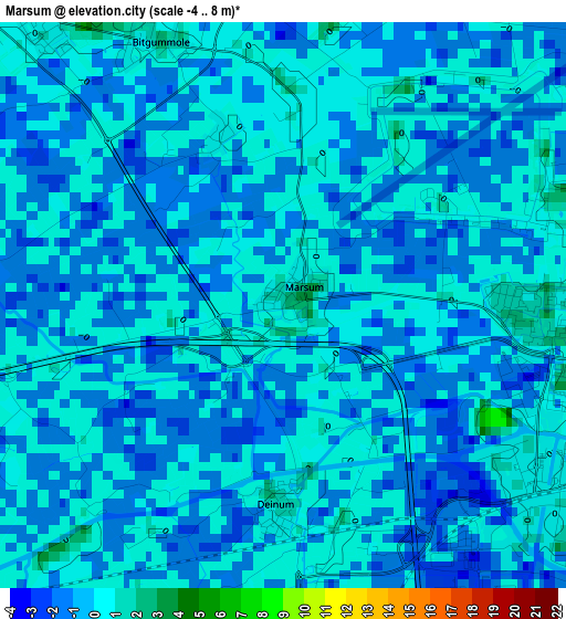 Marsum elevation map