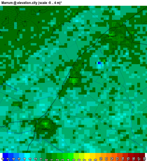 Marrum elevation map