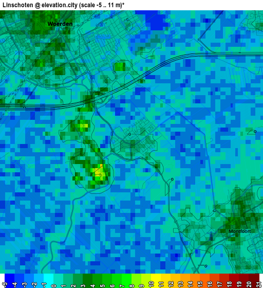 Linschoten elevation map