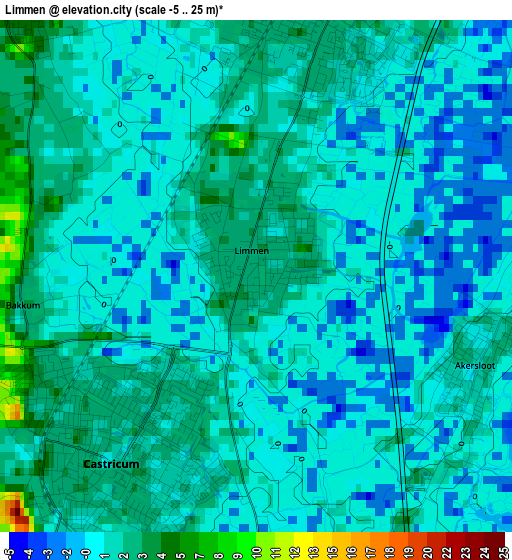 Limmen elevation map