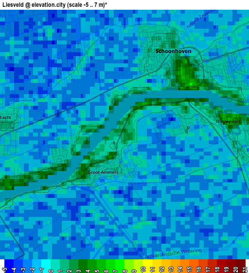 Liesveld elevation map