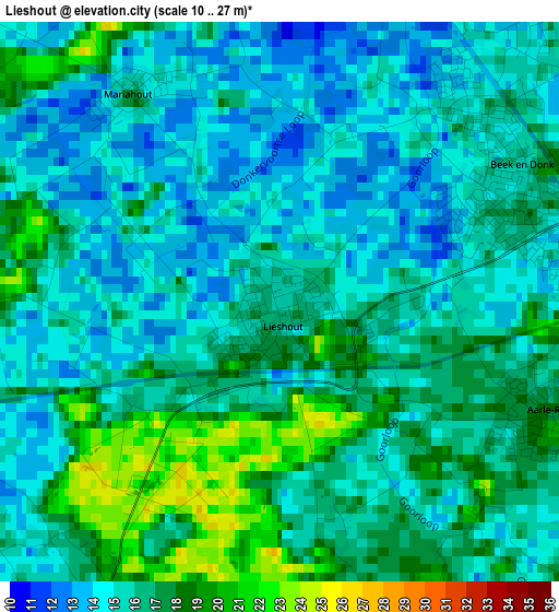 Lieshout elevation map