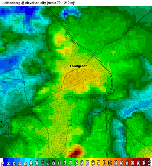 Lichtenberg elevation map