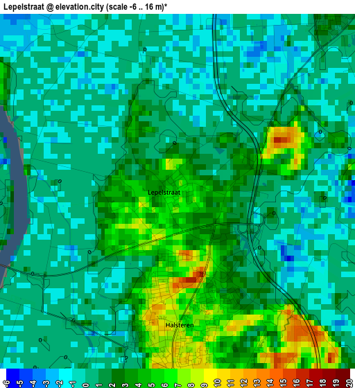 Lepelstraat elevation map