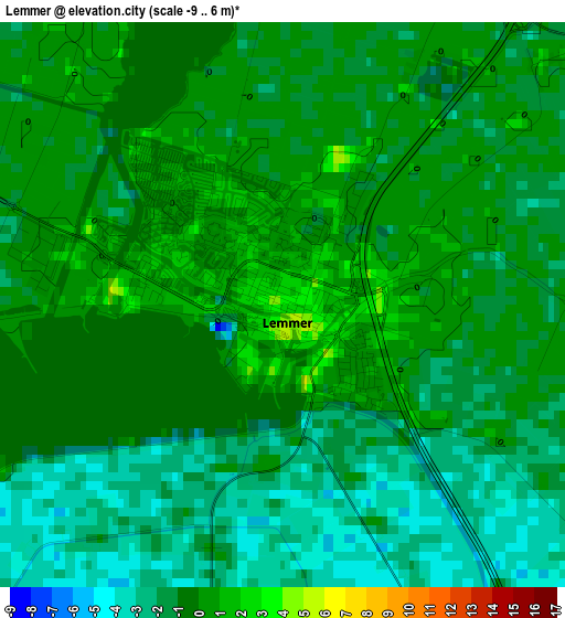 Lemmer elevation map