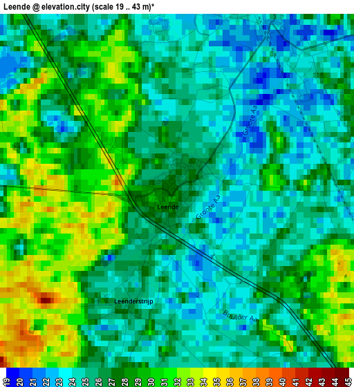 Leende elevation map