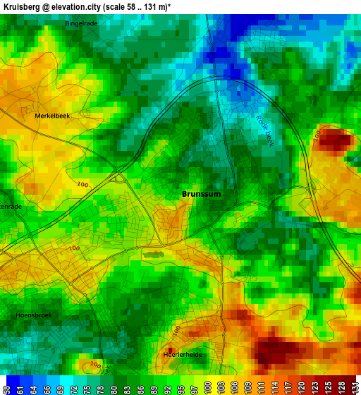 Kruisberg elevation map