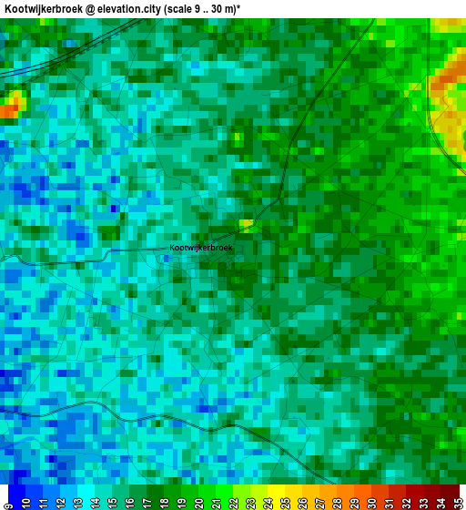 Kootwijkerbroek elevation map