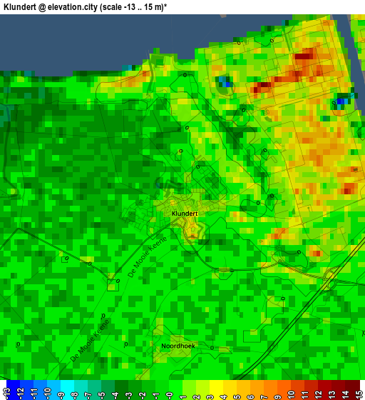 Klundert elevation map