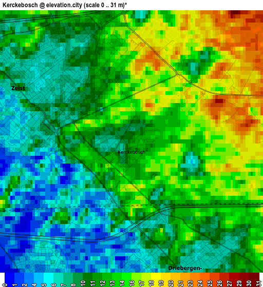 Kerckebosch elevation map