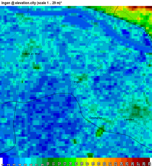 Ingen elevation map