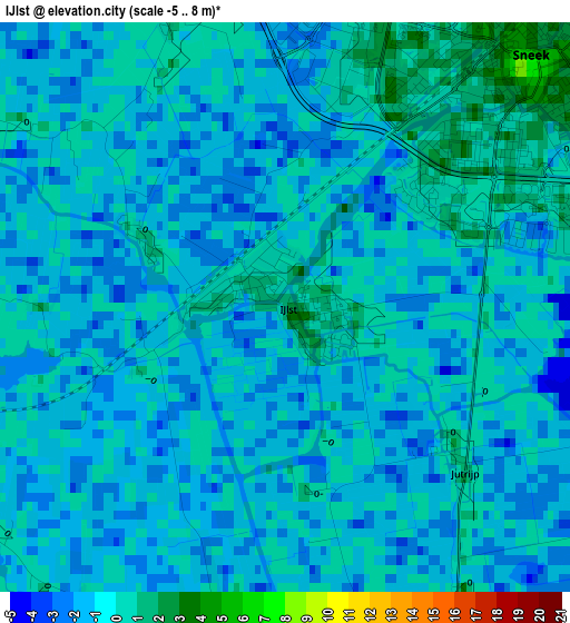 IJlst elevation map