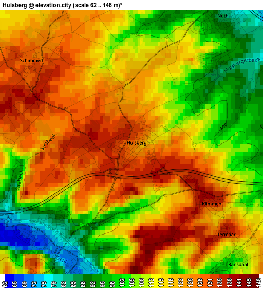 Hulsberg elevation map