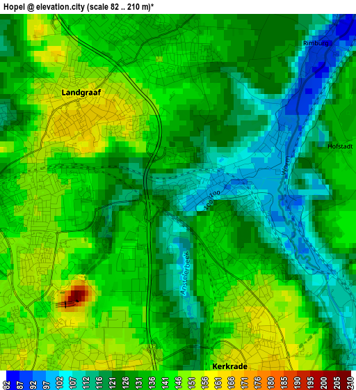 Hopel elevation map