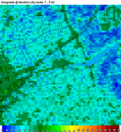 Hoogmade elevation map