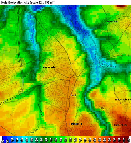 Holz elevation map