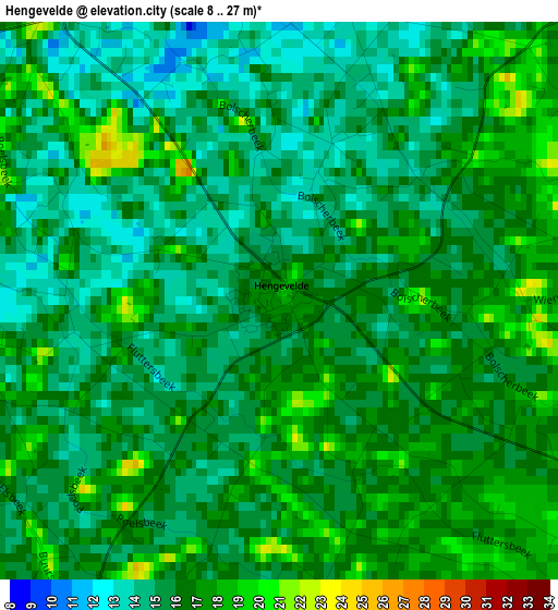 Hengevelde elevation map