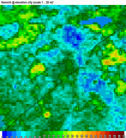 Helvoirt elevation map