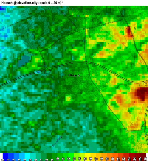 Heesch elevation map