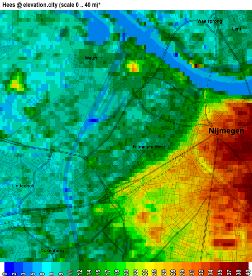 Hees elevation map