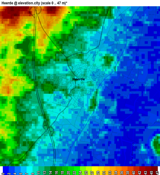 Heerde elevation map