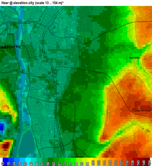 Heer elevation map