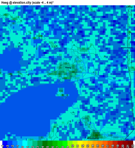 Heeg elevation map