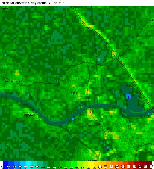 Hedel elevation map