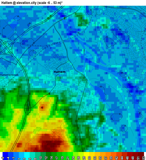 Hattem elevation map