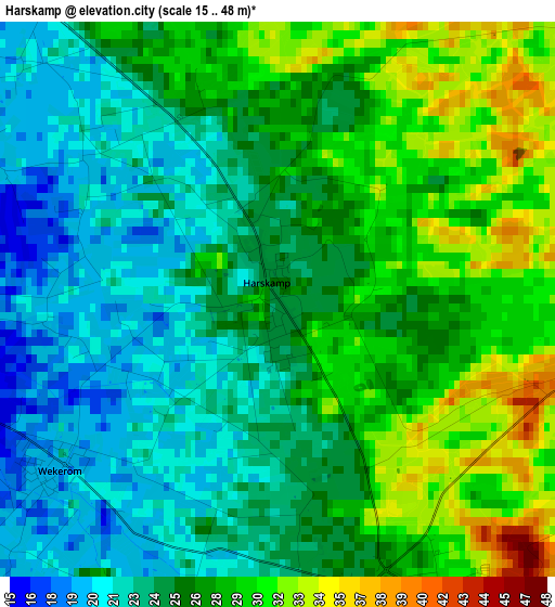 Harskamp elevation map