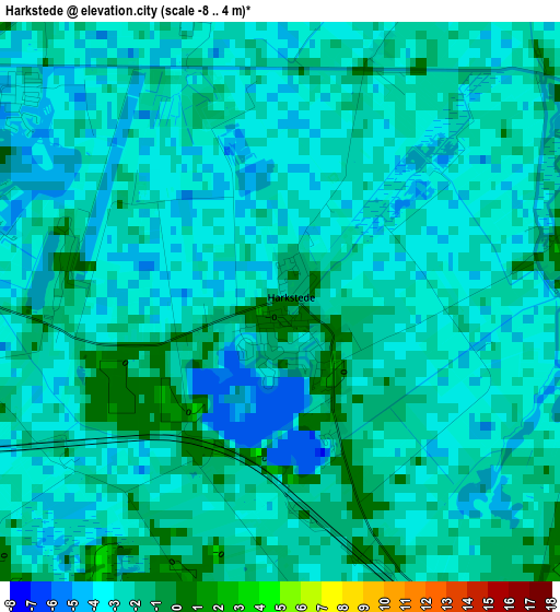 Harkstede elevation map